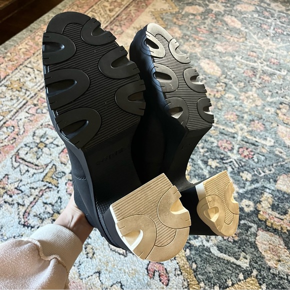 Sorel Brex Heel Chelsea Platform Leather Booties Black Sz 11 - Picture 8 of 10